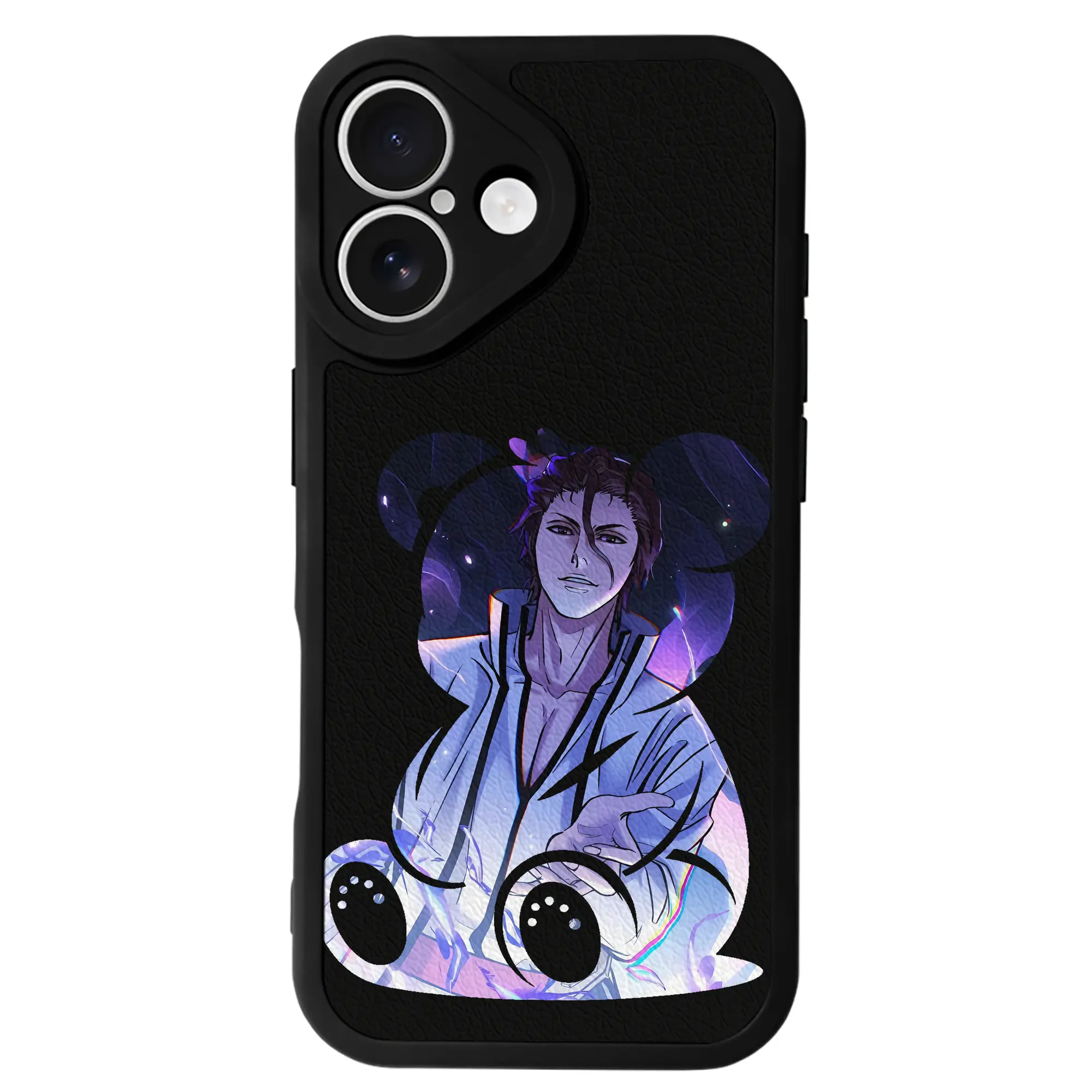 ブリーチ グッズ 藍染 惣右介 - IPhone 16シリーズ対応 ・ シリコンスマホケース ・ レザー調 ・ 高精度フィット ・ 耐衝撃 ・ ワイヤレス充電対応 ・ 精密カット